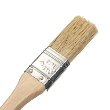 1 Inch Soft Bristle Paint Brush with Thick Wooden Handle for Wall Painting


