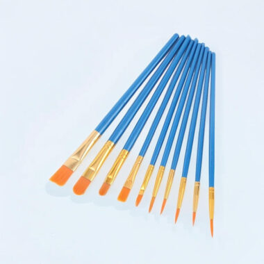 10pcs Artist Paint Brush Set for Oil and Watercolor with Mixed Sizes