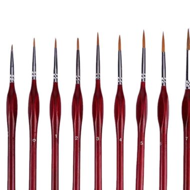 10pcs Micro Detail Paint Brush Set for Acrylic Oil and Watercolor Painting