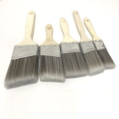 5-piece angled paint brush set for home wall painting and corners