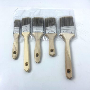5-piece angled paint brush set for home wall painting and corners