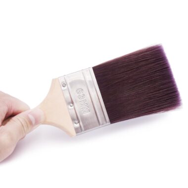 3-Inch Flat Sash Acrylic Paint Brush with Wooden & Plastic Handles