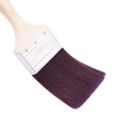 3-Inch Flat Sash Acrylic Paint Brush with Wooden & Plastic Handles