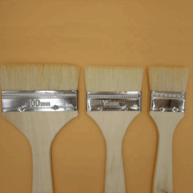 Custom Logo Professional Wall Paint Brush Set with Wooden Handle