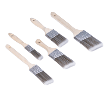 DIY Paint Brush Set with Wooden Handles for Wall Trim and Interior Wall Decoration