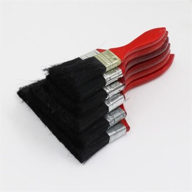 Rosewood Handle Paint Brush with Black Soft Bristles for Smooth Painting