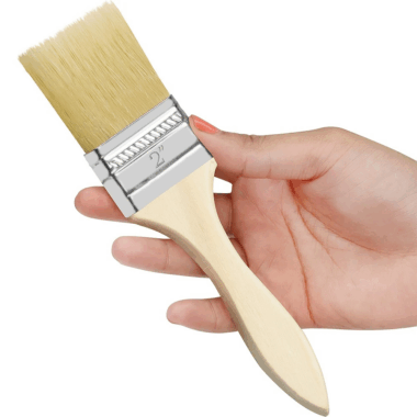  Wooden Handle Flat Wall Paint Brush with Premium Bristles
