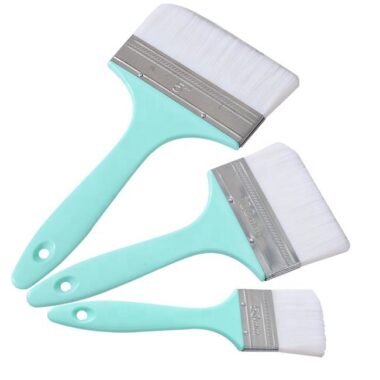 Soft Plastic Handle Paint Brush Set for Wall Painting and Industrial Coating