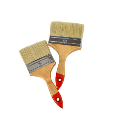Wooden handle paint brush for wall painting and DIY use