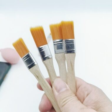 Long bristle paint and cleaning brush for dust, BBQ, and keyboard use