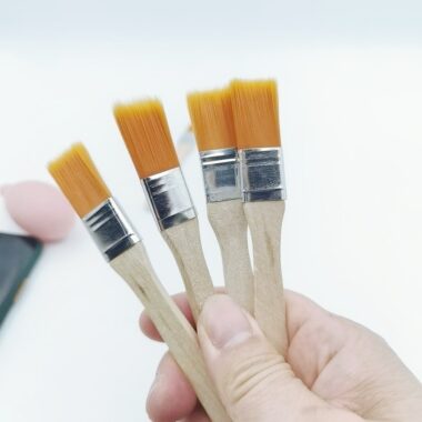 Long bristle paint and cleaning brush for dust, BBQ, and keyboard use