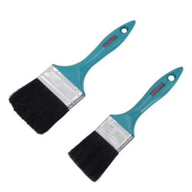 Plastic Handle Paint Brush with White Bristles for Oil & Wall Painting