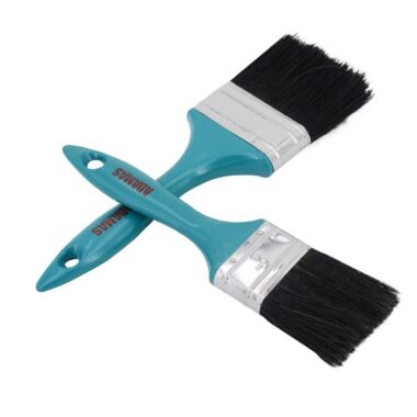 Plastic Handle Paint Brush with White Bristles for Oil & Wall Painting