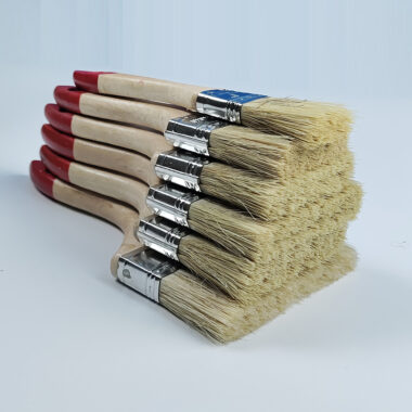 Red Tail Paint Brush Set with Wooden Handle – 1 to 4 Inch Sizes Available