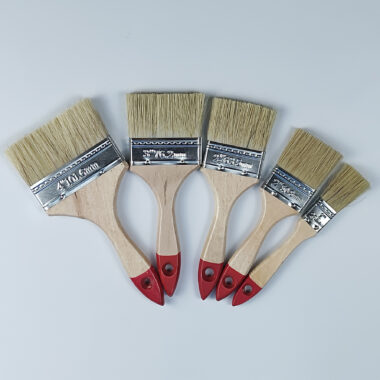 Red Tail Paint Brush Set with Wooden Handle – 1 to 4 Inch Sizes Available