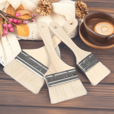 Soft wool paint brush for cleaning, baking, BBQ, and painting