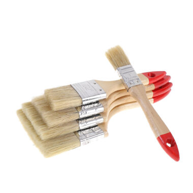 Wall Paint Brush with Wooden Handle and Synthetic/Natural Bristles