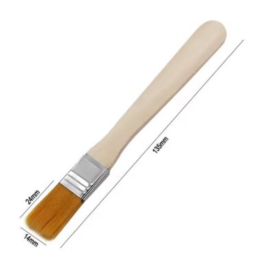 Wood Handle Nylon Brush for Welding, Paint, and Household Cleaning