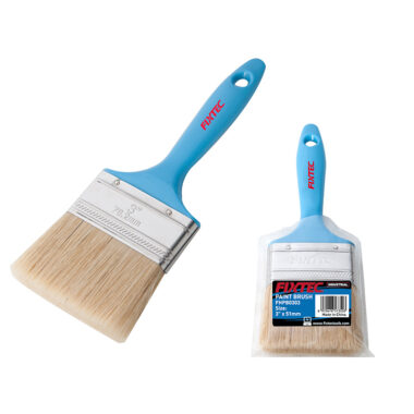 FIXTEC wooden handle paint brush set in various sizes for wall painting