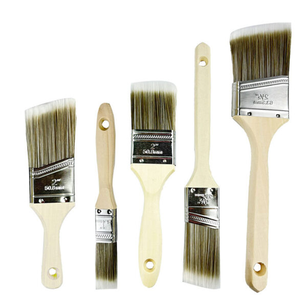 5-piece angled paint brush set for home wall painting and corners