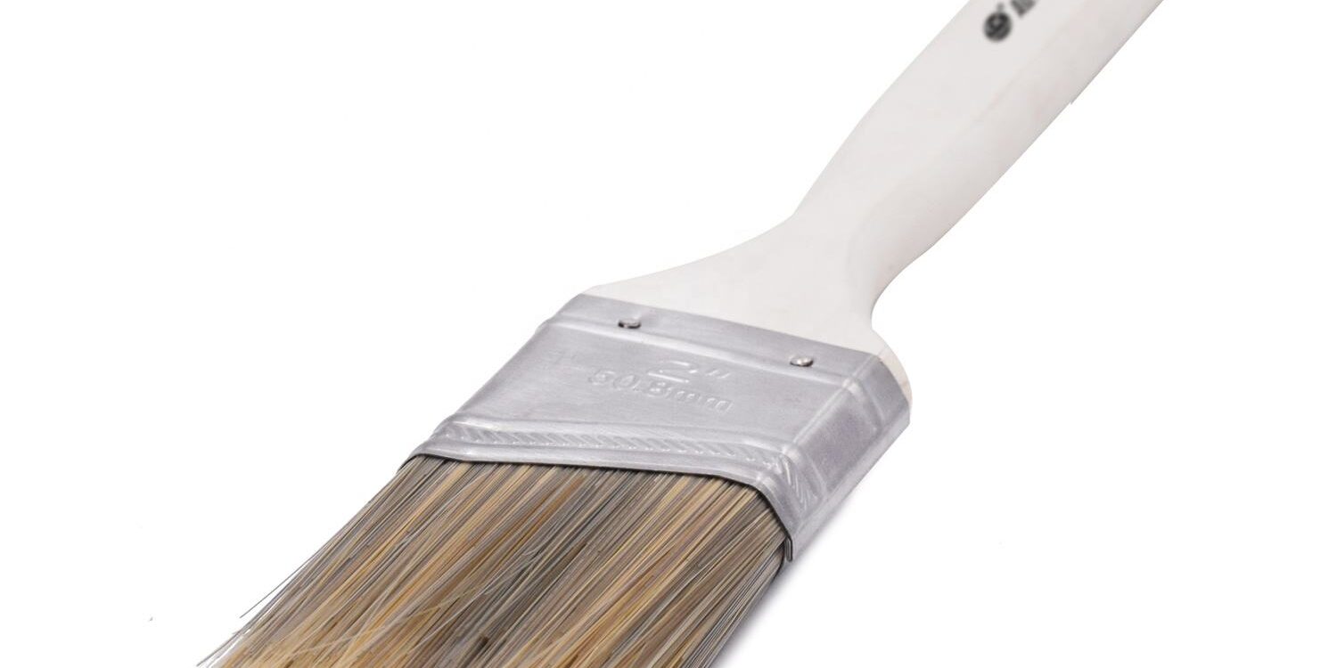 Angular Paint Brush with Maple Wood Handle for Line Drawing and Edging