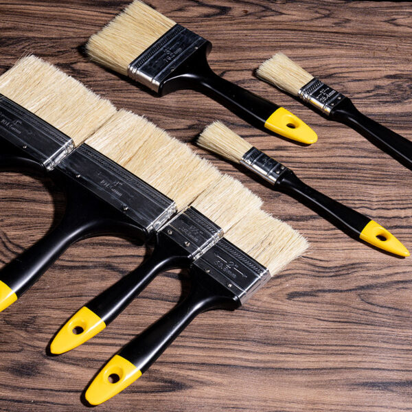 Custom Logo Professional Wall Paint Brush Set with Wooden Handle