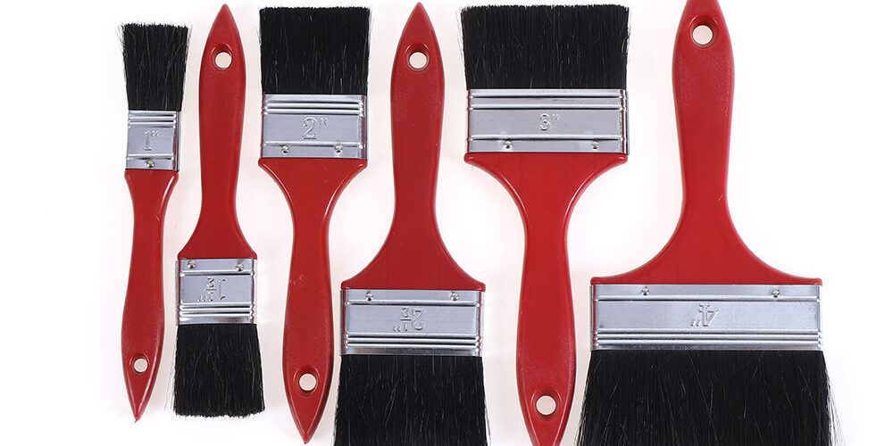 Custom Paint Brush Tool for Wall Painting – Angled and Flat Heads for Home Decor