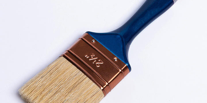 High-End Industrial/DIY Grade Paint Brush with Straight Hair and Thickened Plastic Handle