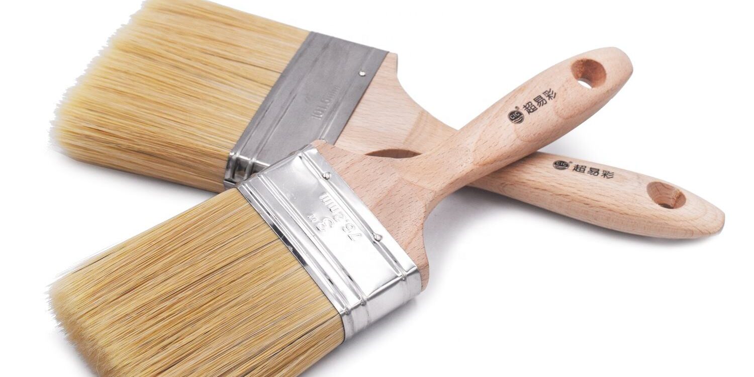 High-Quality 3-Inch Wide Double-Layered Synthetic Bristle Paint Brush