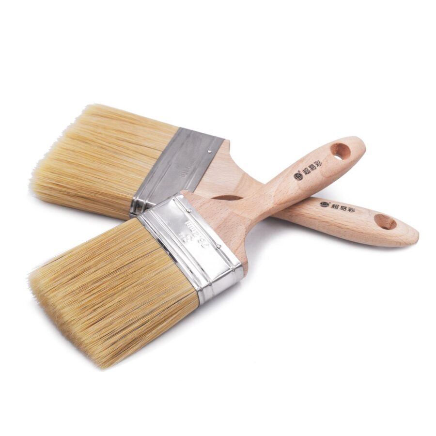 High-Quality 3-Inch Wide Double-Layered Synthetic Bristle Paint Brush