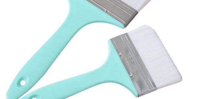 Soft Plastic Handle Paint Brush Set for Wall Painting and Industrial Coating