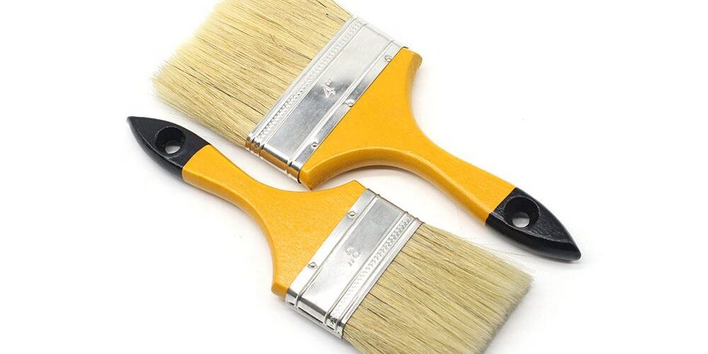 Plastic Handle Pointed Paint Brush for Household Cleaning and Touch-Up Work