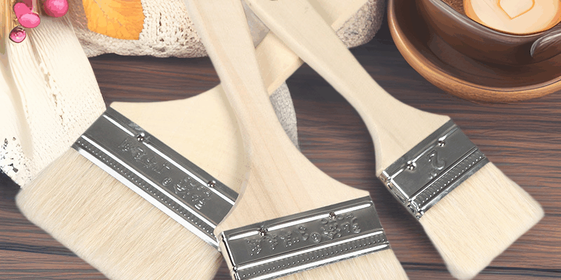 Soft wool paint brush for cleaning, baking, BBQ, and painting