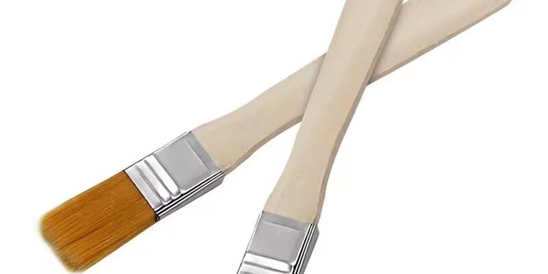 Wood Handle Nylon Brush for Welding, Paint, and Household Cleaning